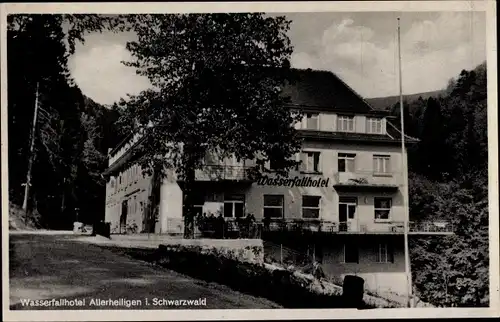 Ak Lierbach Oppenau im Ortenaukreis, Allerheiligen, Wasserfallhotel von P. Oppenau