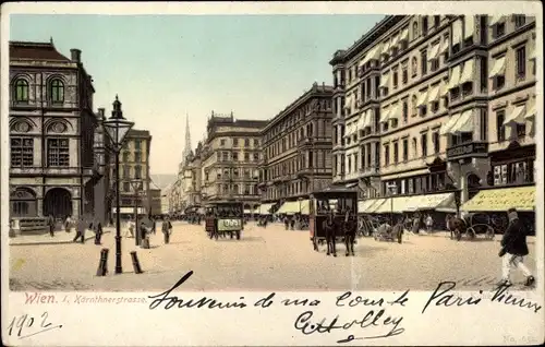 Ak Wien 1 Innere Stadt, Kärntnerstraße