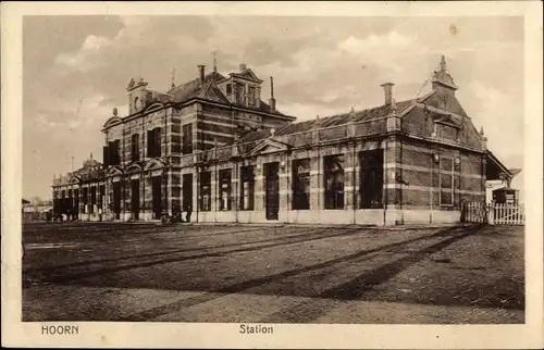 Ak Hoorn Nordholland Niederlande, Station, Bahnhof