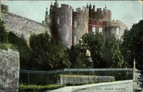 Ak Dover Kent England, Constables Tower Dover Castle, Burg