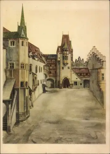 Künstler Ak Dürer, A., Innsbruck in Tirol, Hof an der Burg zu Innsbruck