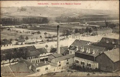 Ak Bar Le Duc Lothringen Meuse, Brasseries de la Meuse et Casernes