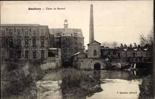 Ak Doullens Somme, Usine de Rouval