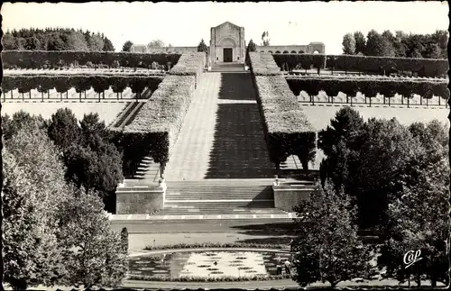 Ak Romagne sous Montfaucon Lothringen Meuse, Le Cimetière Américain, amerikanischer Friedhof