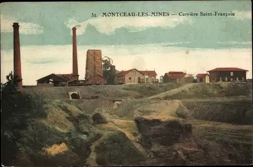 Ak Montceau les Mines Saône et Loire, Carrieres Saint Francois