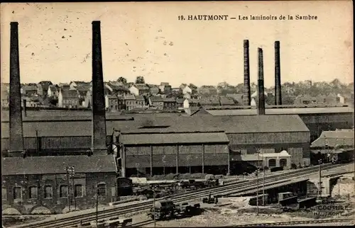 Ak Hautmont Nord, Les laminoirs de la Sambre