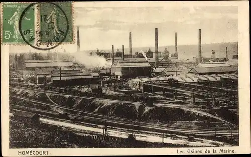 Ak Homecourt Meurthe et Moselle, Usines de la Marine
