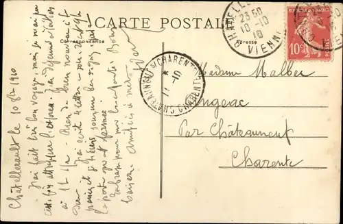 Ak Châtellerault Vienne, Vue sur la Vienne et la Manufacture, Nationale d'Armes