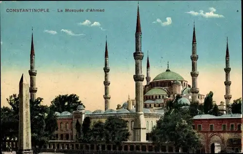 Ak Istanbul Konstantinopel Türkei, La Mosquée d'Ahmed