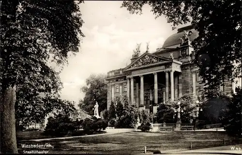 Ak Wiesbaden in Hessen, Staatstheater