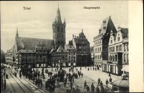Ak Trier an der Mosel, Hauptmarkt