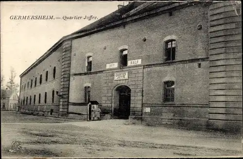 Ak Germersheim am Rhein, Quartier Joffre