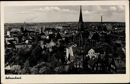 Ak Delmenhorst in Niedersachsen, Panorama, Kirche