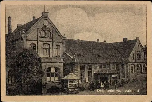 Ak Delmenhorst in Oldenburg, Bahnhof