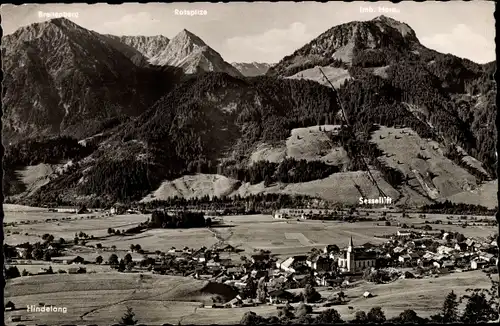 Ak Bad Oberdorf Bad Hindelang im Oberallgäu, Panorama, Breitenberg, Rotspitze, Imbergerhorn