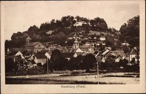 Ak Homburg in der Pfalz Saarland, Teilansicht