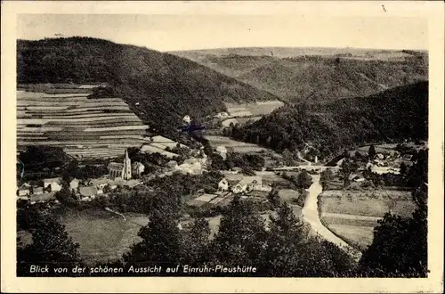 Ak Pleushütte Einruhr Simmerath in der Eifel, Gesamtansicht
