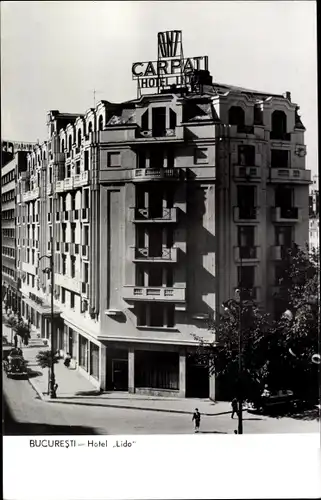 Ak București Bukarest Rumänien, Partie am Hotel Lido