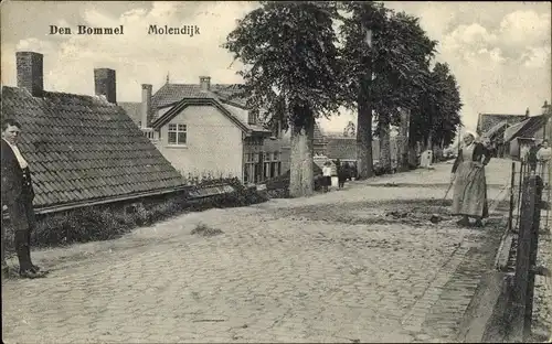 Ak Den Bommel Südholland, Molendijk