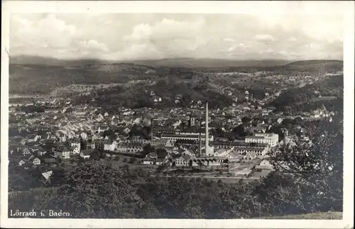 Ak Lörrach in Baden, Gesamtansicht
