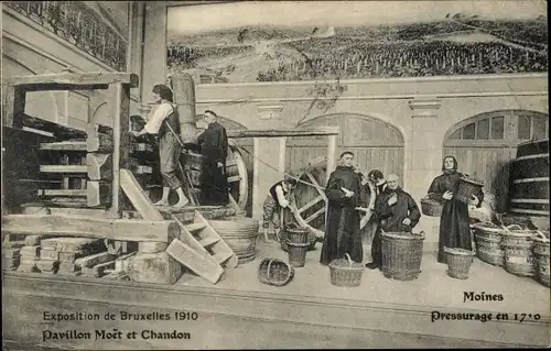 Ak Exposition de Bruxelles 1910, Pavillon Moet et Chandon
