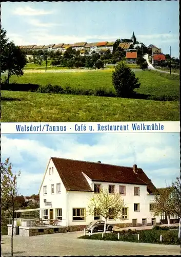 Ak Walsdorf Idstein im Taunus, Café Restaurant Walkmühle