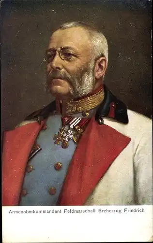 Ak Armeeoberkommandant Feldmarschall Erzherzog Friedrich, Portrait