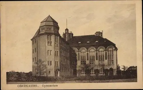 Ak Oberkassel Düsseldorf am Rhein, Gymnasium