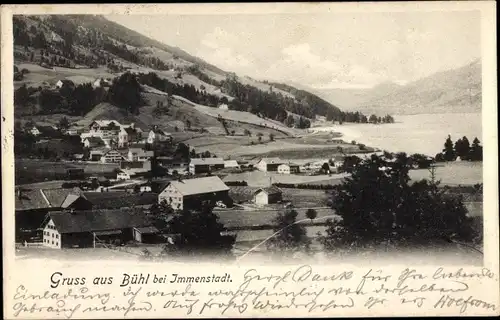 Ak Bühl am Alpsee Immenstadt im Allgäu, Blick auf den Ort