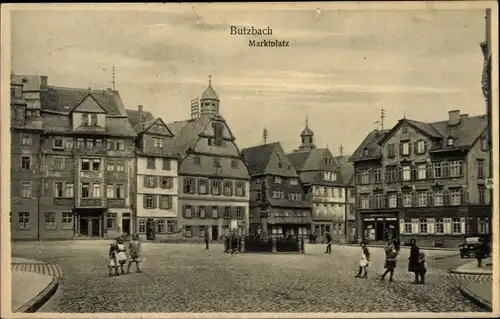 Ak Butzbach im Taunus Hessen, Partie am Marktplatz