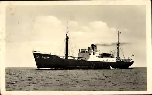 Ak Dampfer Fasan, Argo Reederei Richard Adler & Co., Frachtschiff