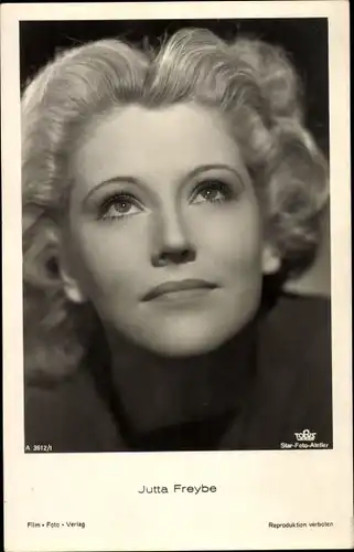 Ak Schauspielerin Jutta Freybe, Portrait