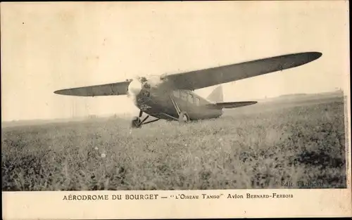 Ak Flugzeug, Aerodrome du Bourget, L'Oiseau Tango, Avion Bernard Ferbois