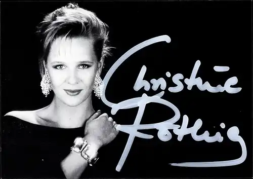 Ak Schauspielerin Christine Röthig, Portrait, Autogramm