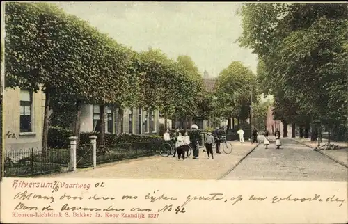 Ak Hilversum Nordholland Niederlande, Vaartweg