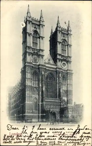 Ak Westminster London City, Westminster Abbey