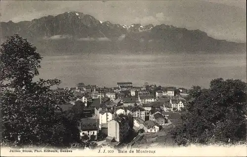 Ak Montreux Kanton Waadt Schweiz, Panorama