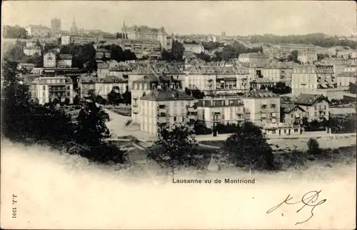 Ak Lausanne Kanton Waadt, vu de Montriond
