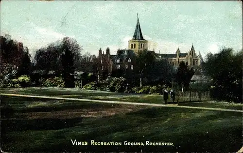 Ak Rochester South East England, Vines Recreation Ground