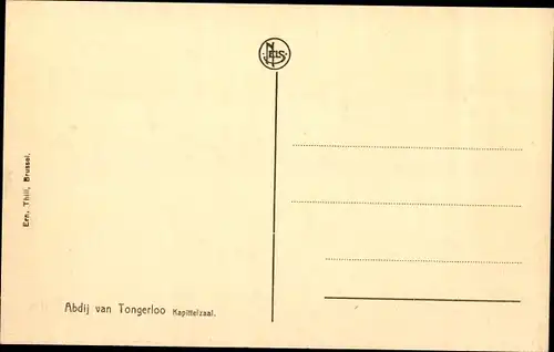 Ak Tongerlo Flandern Antwerpen, Abdij van Tongerloo, Kapittelzaal