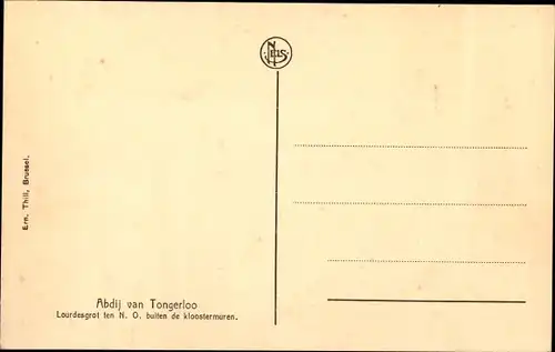 Ak Tongerlo Flandern Antwerpen, Abdij van Tongerloo, Klostermauen, Maria