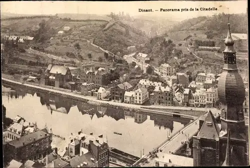 Ak Dinant Wallonien Namur, Panorama pris de la Citadelle