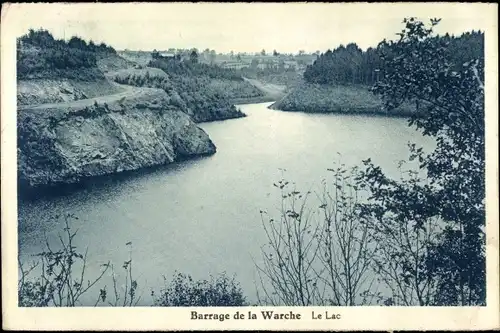 Ak Sourbrodt Weismes Wallonien Lüttich, Barrage de la Warche, Le Lac