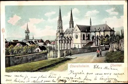 Ak Obernai Oberehnheim Elsass Bas Rhin, Obernai, Blick auf die Stadt