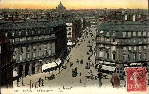 Ak Paris, La Rue Auber