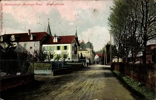 Ak Montreux Vieux Altmünsterol Elsass Haut Rhin, Bahnhofstraße