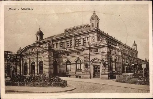 Ak Mainz am Rhein, Stadthalle