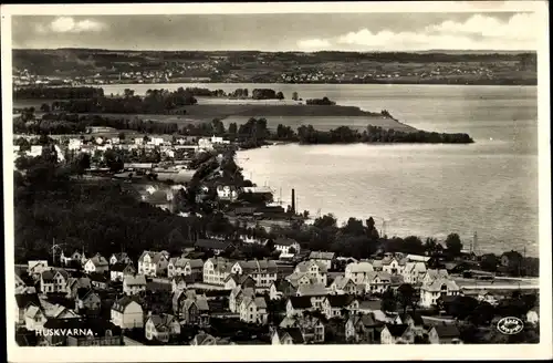 Ak Huskvarna Jönköping Schweden, Panorama