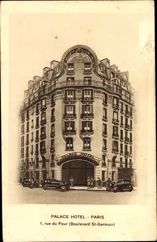 Ak Paris VI, Palace Hotel, 1, rue du Four, Boulevard St. Germain