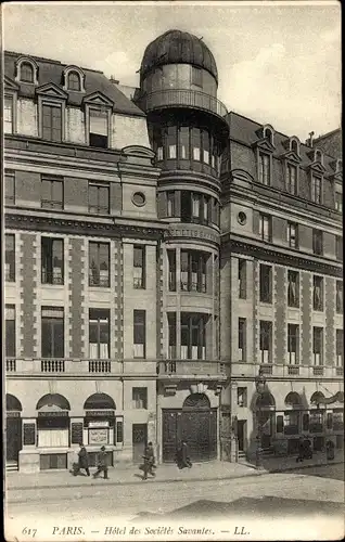 Ak Paris VI, Hôtel de Société Savantes